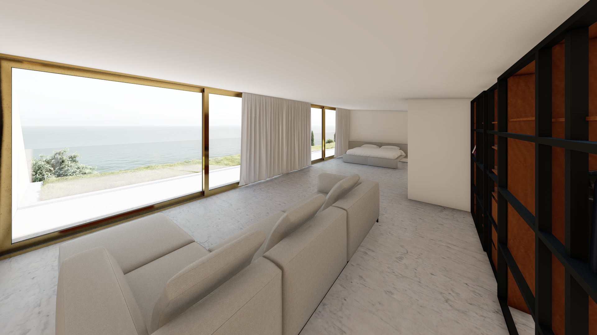 Ortus Villa Guest Bedroom Suite - CUBICS Architecture, Georgios Kyriakopoulos Architect & Mihaela Shtirkova Civil Engineer